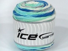 3-Skein/Cakes Lot Cakes Blues Baby Yarn Blue green Grey Purple