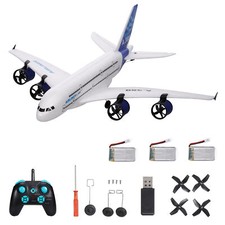 A380 RC Avión Vuelo 3CH RC Avión Planeador 2.4GHz con LED para niños J9P8