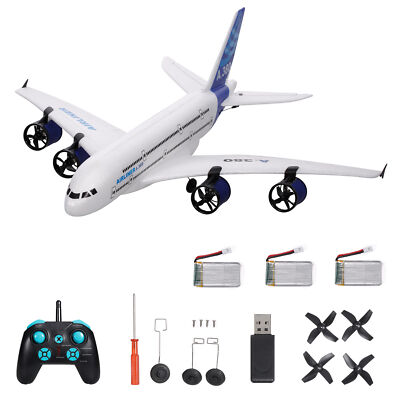 A380 RC Airplane Flying 3CH RC Plane Aircraft Glider 2.4GHz with LED f/Kids J9P8