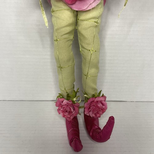 Mark Robert’s Spring Fairy Elf Doll Cabbage Rose Flower Garden Large 18” Tall - Picture 4 of 8