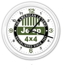 Jeep Wall Clock - 4x4 Wrangler Rubicon - Garage Man Cave - GREAT GIFT