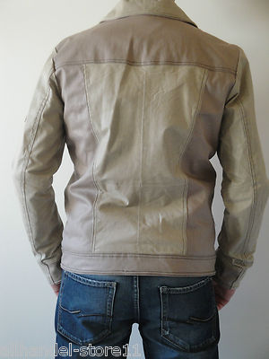 Tom Tailor jacket made of leather and textile, beige, size S/46