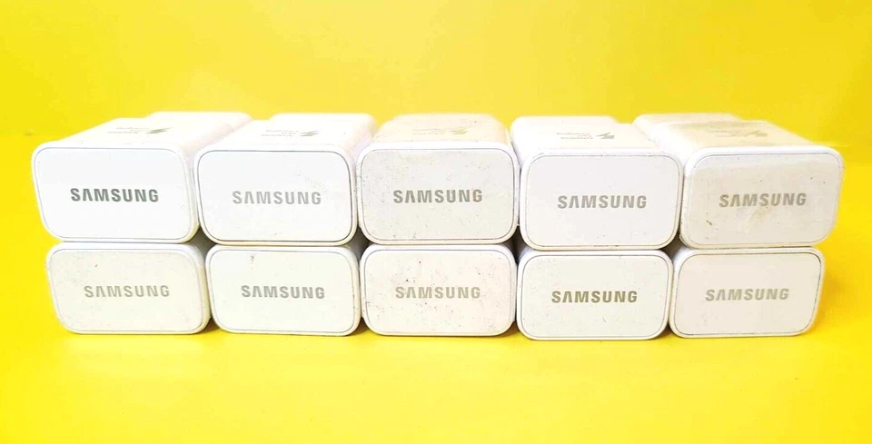 LOT 10x 100% GENUINE SAMSUNG WALL PLUG FAST CHARGER AC POWER ADAPTER 9.0V 5.0V - Image 2 of 4