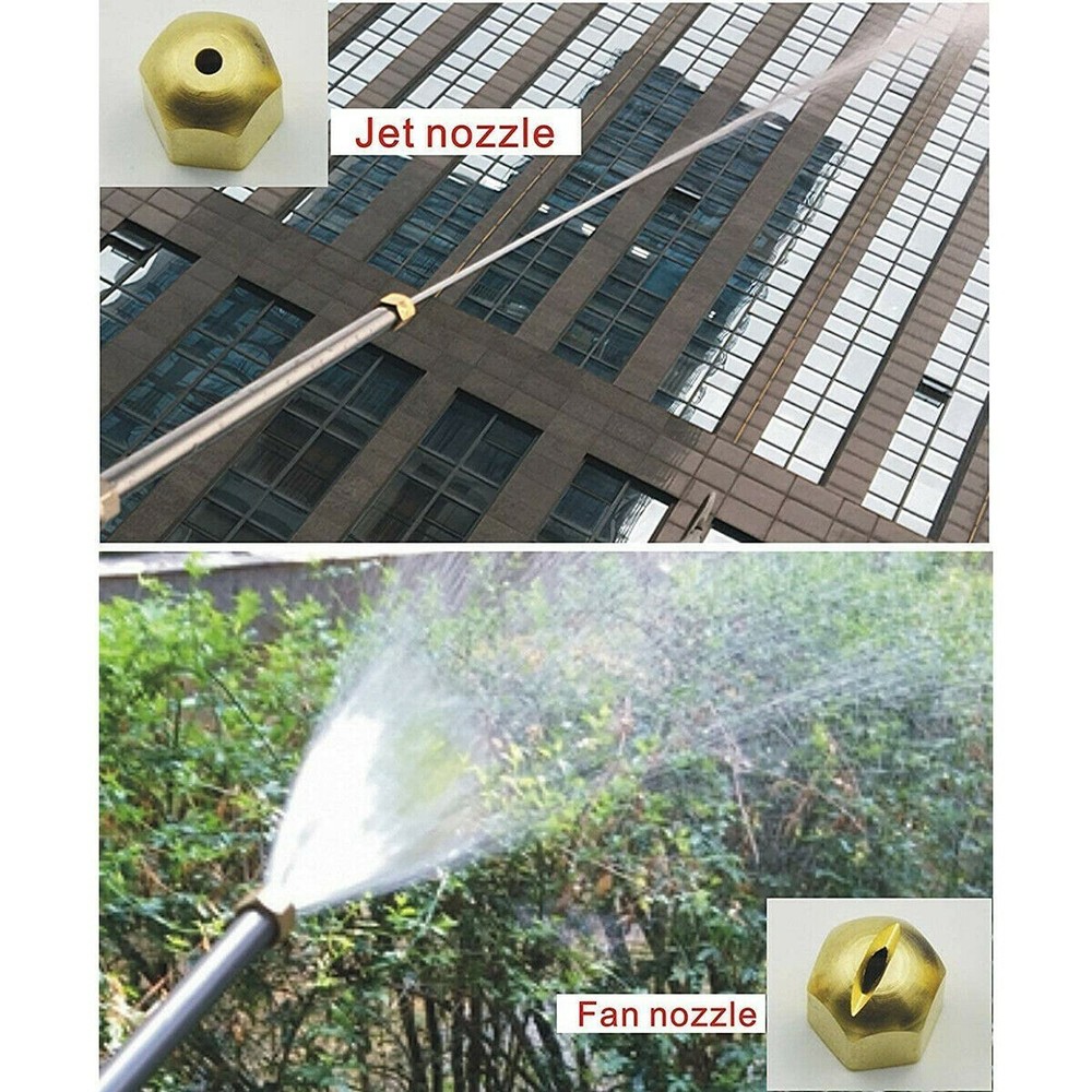 Car Garden High Pressure Power Washer Spray Water Gun With Nozzle Hose Tips Tool