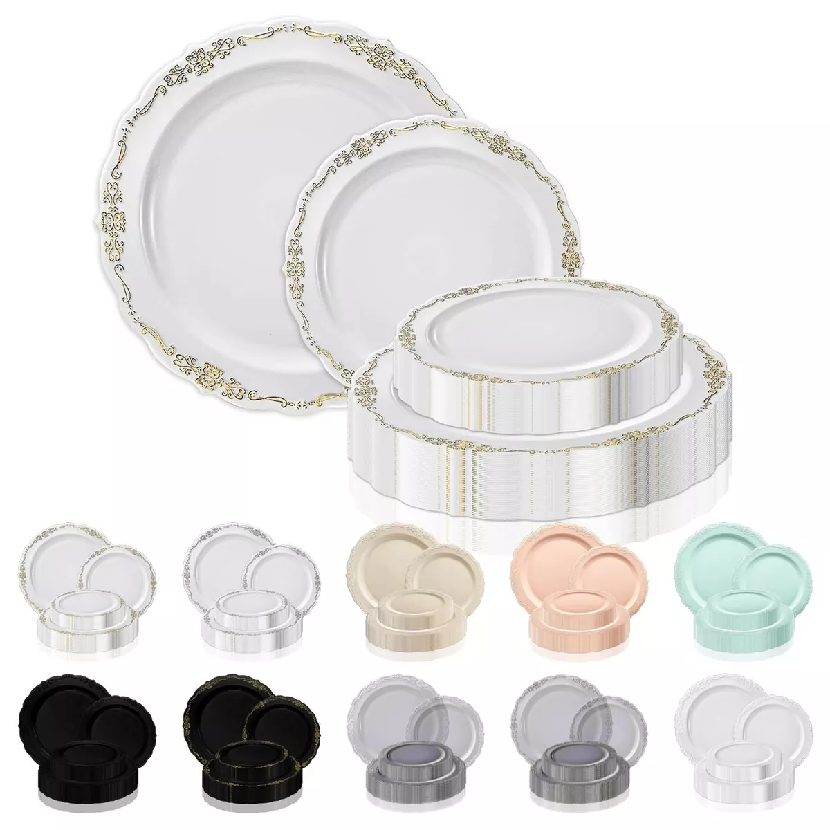 Disposable vintage clearance plates