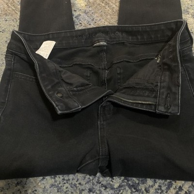 American Eagle Dream Stretch Size 4 Black Skinny Jean