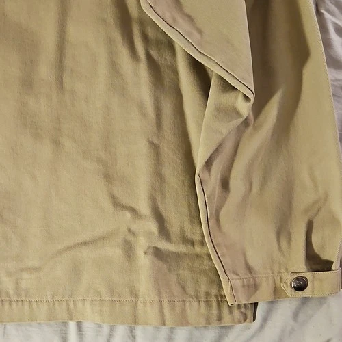 Vintage Y2k Skate Wear Matix Men's Beige Flannel Lined Jacket Twill Cotton L image 14