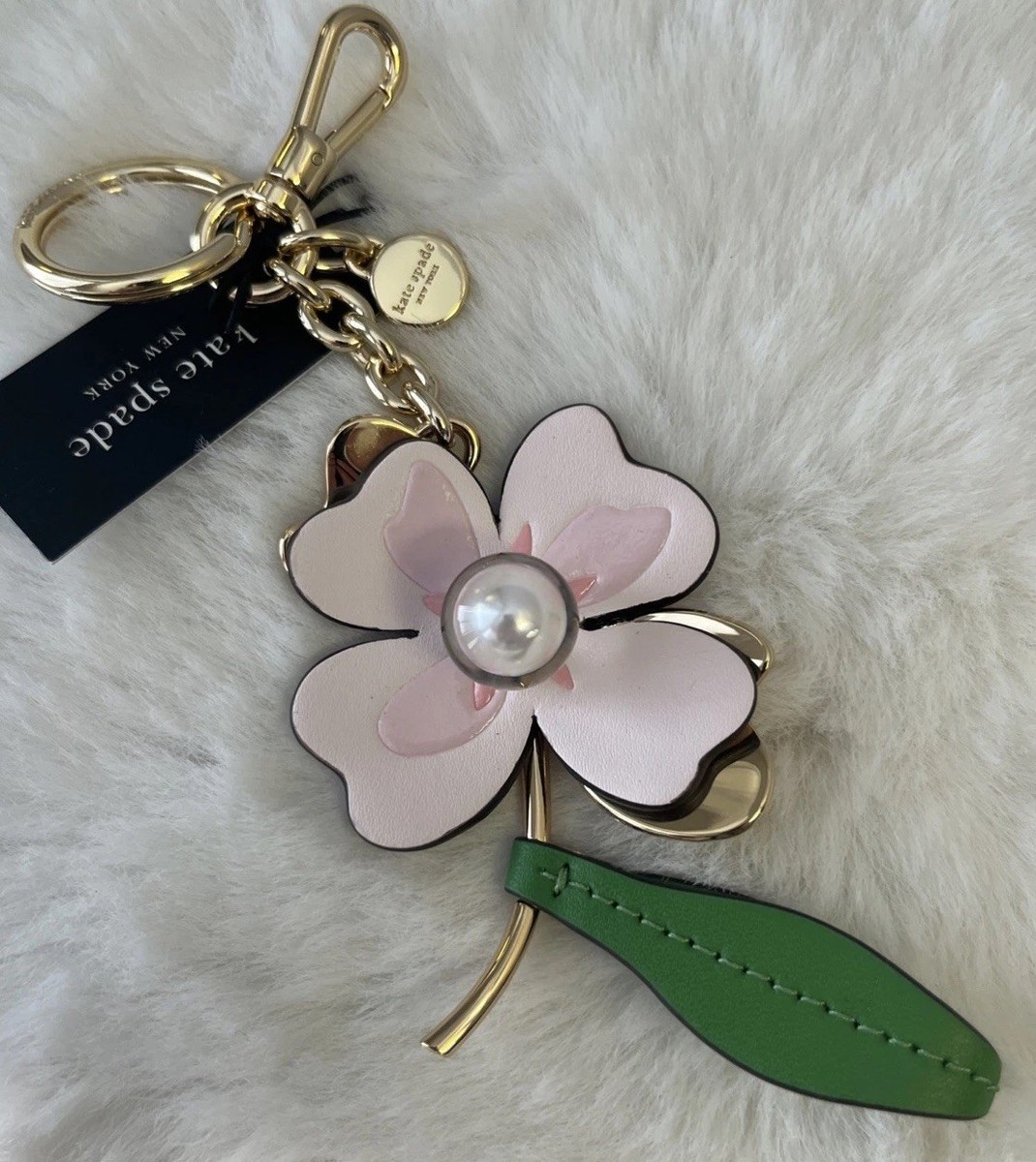Kate Spade Fresh Picks Flower Embellishment Keychain Key Fob | eBay