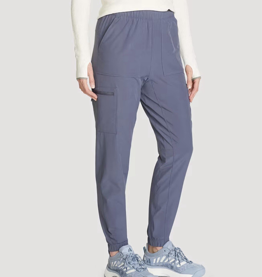 NWT Eddie Bauer Polar Fleece Lined Pull On Pants Blue Women's