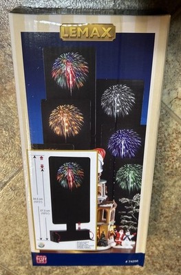 LEMAX Multi Colored Fireworks Holiday Village Carnival Display