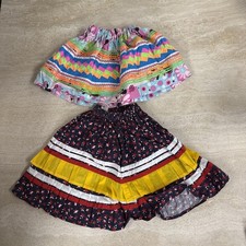 Seminole Indian Girls Skirts Lot of 2 Minnie Mouse and Stars