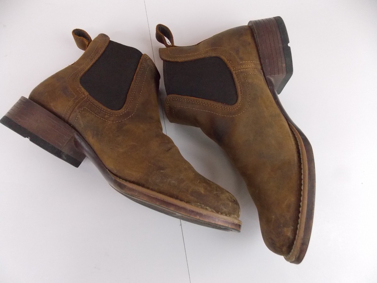 Ariat Mens Booker Round Toe Chelsea Dress Boots Ankle Mens 13D Distressed Brown Ariat Sport Booker Ultra Leather Chelsea Boot - Men main image 2