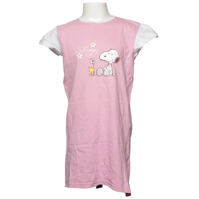 Snoopy, Nachtkleid, Größe: 122/128, Pink/Weiß, Baumwolle, Print, Mädchen #jjO