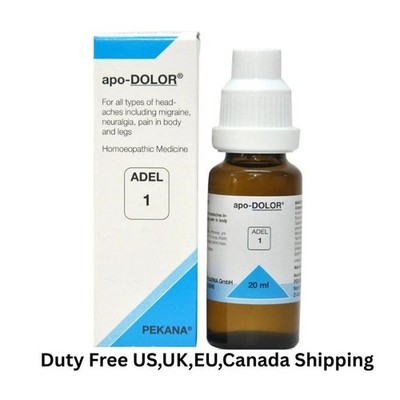 ADEL 1 Drops 20ml Pack apo-Dolor Adel Pekana Germany Fast Shipping Duty Free