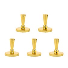 5pcs Mannequin Head Stand Connector, Gold Replacement Cap Adapter Part for