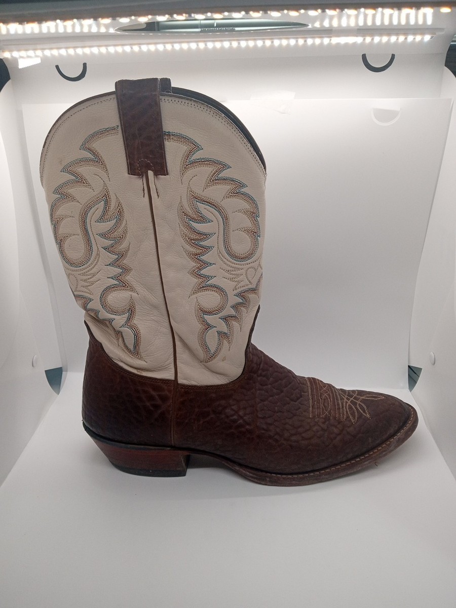 Nocona MD 3016 Mens 10 D Bull Shoulder Rancher Boot W Walnut