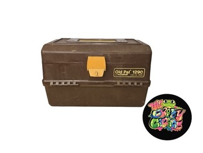 Old Pal 1290 Fishing Tackle Box By Woodstream Vintage USA 6 Trays 17543 Vintage 