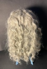 Light Grey Synthetic Hair Topper Clip In Wig With 2 Additional Clips