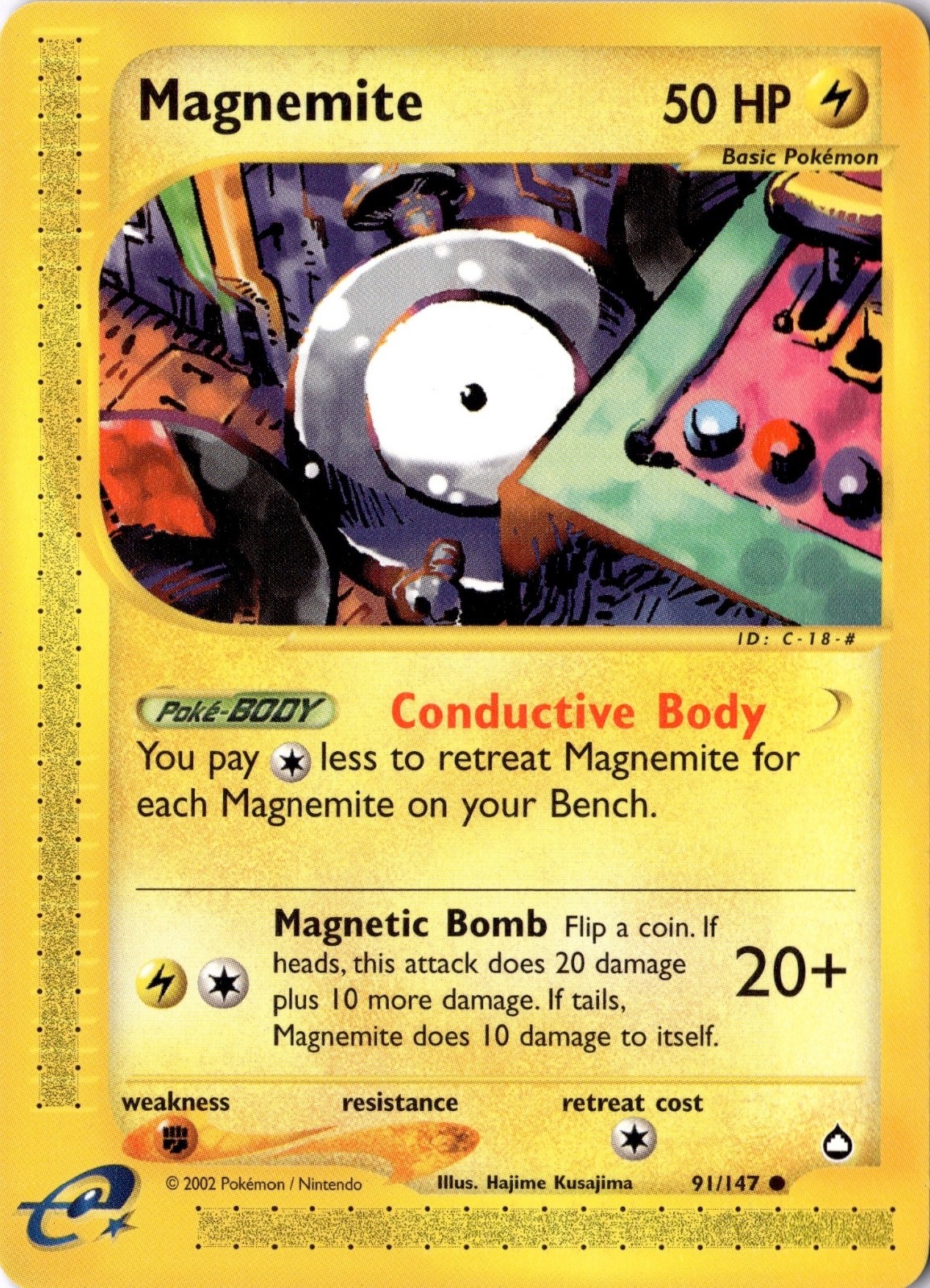 Magnemite 091/147 - Aquapolis - Pokemon - NM