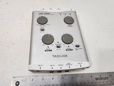 Tascam US-122L USB 2.0 Audio/MIDI Interface External Sound Card 4 Aux Mic Guitar
