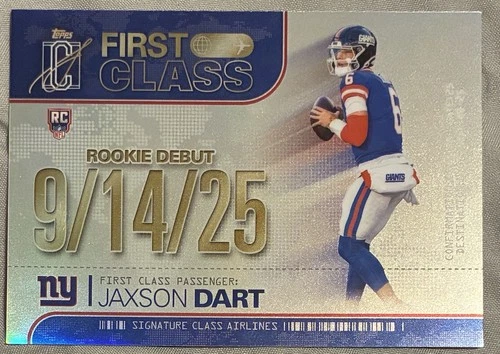 2025 Topps Signature Jaxson Dart Base (RAW)