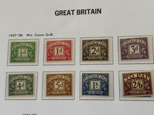 GB GVI 1937-38 Postage Dues GVIR Watermark Set of 8 (D27-D34) Superb U/M