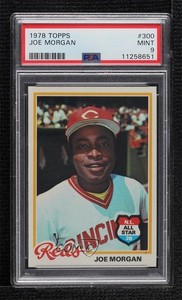 1978 Topps Joe Morgan #300 PSA 9 MINT HOF