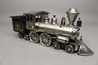 O LOCOMOTIVE ELECTRIC SMOKING SET PRR PENNSYLVANIA 1864 MADE IN JAPAN AS-IS — photo 5