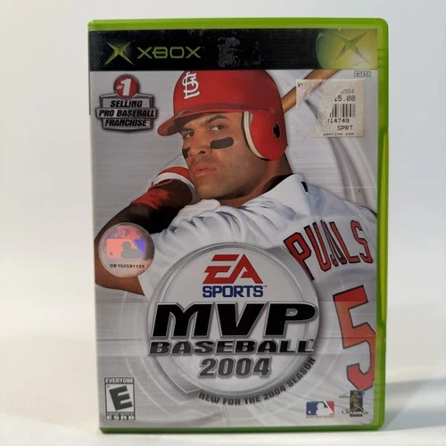 MVP Baseball 2004 EA Sports Xbox MLB Baseball Simulation Sports CIB Complete
