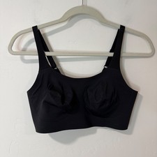 Evelyn Bobbie Womens Structured Scoop Bra Small Black EB Core Wire-Free Pullover
