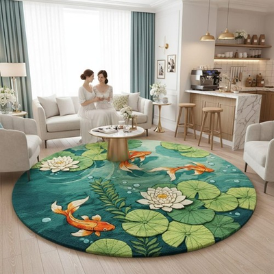 #ad Designer Rug Irregular Rug Wool area Rugs Living Room Rug Tufted A14 $369.11