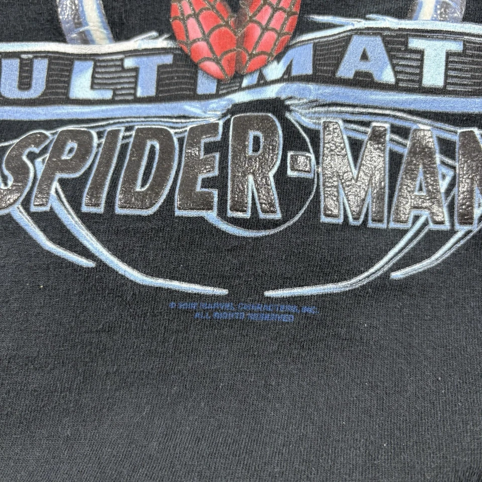 Vintage 2002 Marvel Ultimate Spider-Man T-Shirt Men’s S Youth XL Black #2706 - Image 3 of 4