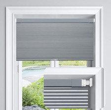LazBlinds Cordless Cellular Shades No Tools/ Drill Blackout Honeycomb Dark Grey