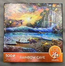 Ceaco Foil Rainbow Cave 500 Piece Jigsaw Puzzle By Steve Sundram