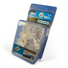 IDEAL CAT5e Feed-Thru RJ45 Modular Plugs 8P8C Connectors 50 Pack New Sealed