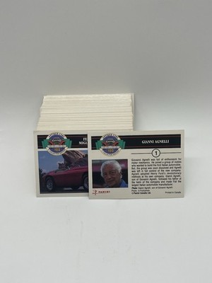 1992 Panini Antique Cars Trading Card Set (100) Nm/Mt