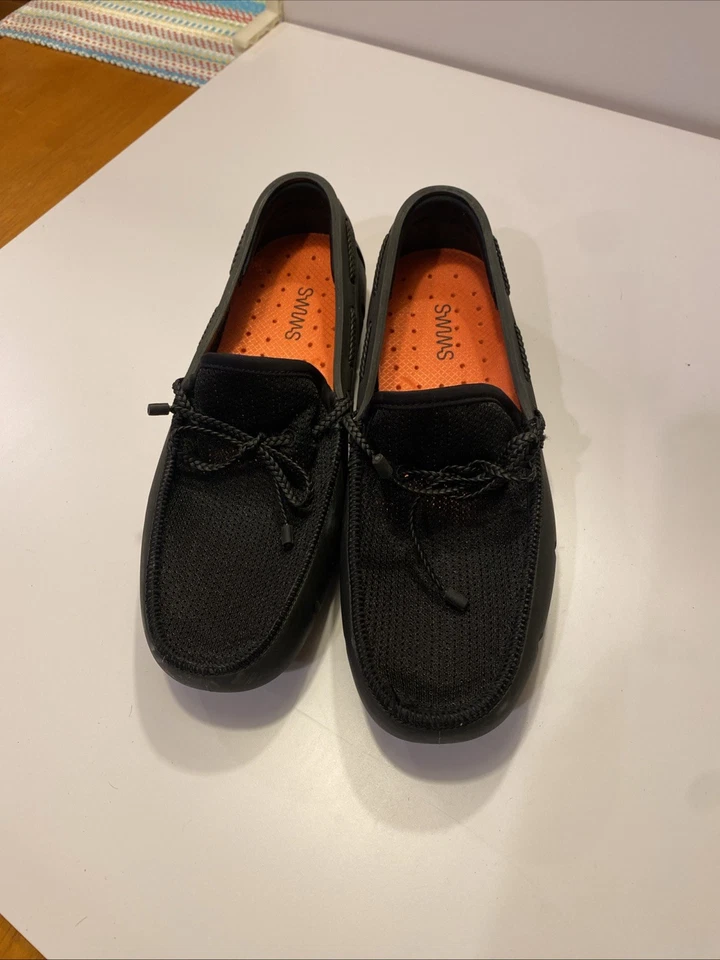 SWIMS Men's Penny Loafer Ultra Light Washable Boat & Deck Shoes Black Size 8.5 - Image 2 of 4