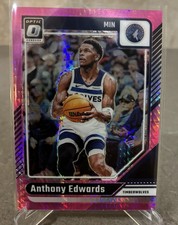 Anthony Edwards 2024-25 Donruss Optic - Pink Hyper Prizm #31 Timberwolves