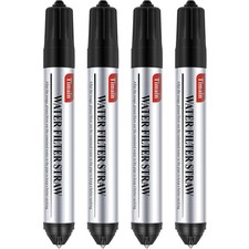 Timain 4 Pack Mini Water Filter Straws,Water Purifier Survival Emergency