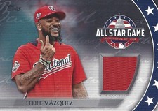 Felipe Vazquez 2018 Topps Update All Star Stitches Game Used Jersey Insert Card