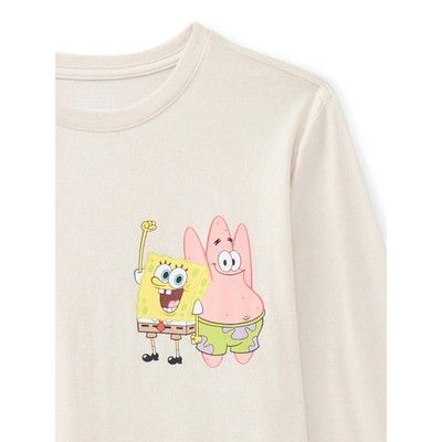 Sponge Bob Square Pants 2XL Patrick Graphic Boys Long Sleeve T-Shirt New