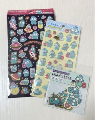 Hangyodon Sanrio Foil Stamped Seal Set Pukutto Flake Stickers New