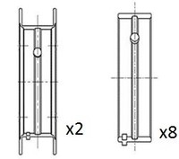 1X FAI AutoParts BM1037-STD Kurbelwellenlager FüR Caterham Westfield Lada
