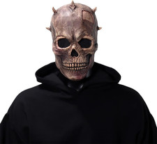 Full Head Skull Clown Mask, Scary Zombie Halloween Horror Costume Mask