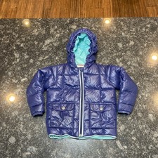 Hanna Andersson Girls Quilted Puffer Jacket Down Feather Navy Size 100cm US 4