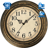 Wanduhr Klassisch 30Cm Retro Ruhig Batteriebetrieben Arabische Ziffern