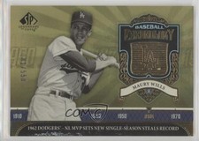 2006 SP Legendary Cuts Baseball Chronology 181/550 Maury Wills #BC-MW 1z6
