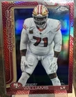 2025 Topps Chrome Football Football Leather Red Refractor Trent Williams #265