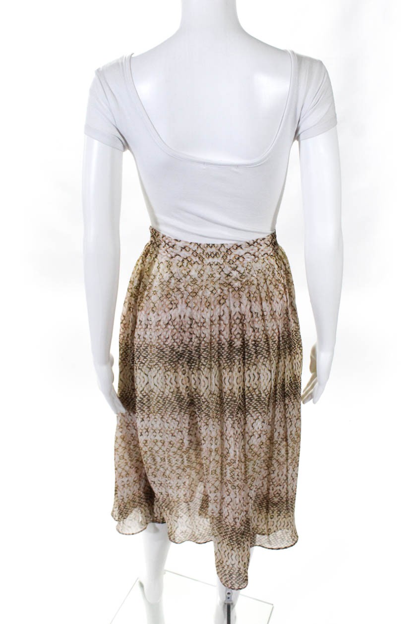 Great Jones Womens Python Print Ruffle Skirt Mult… - image 3