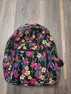 Gently Used ~Vera Bradley Wildflower Garden Campus Backpack